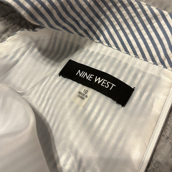 Blue & White Seersucker Dress - Picture 7 of 8